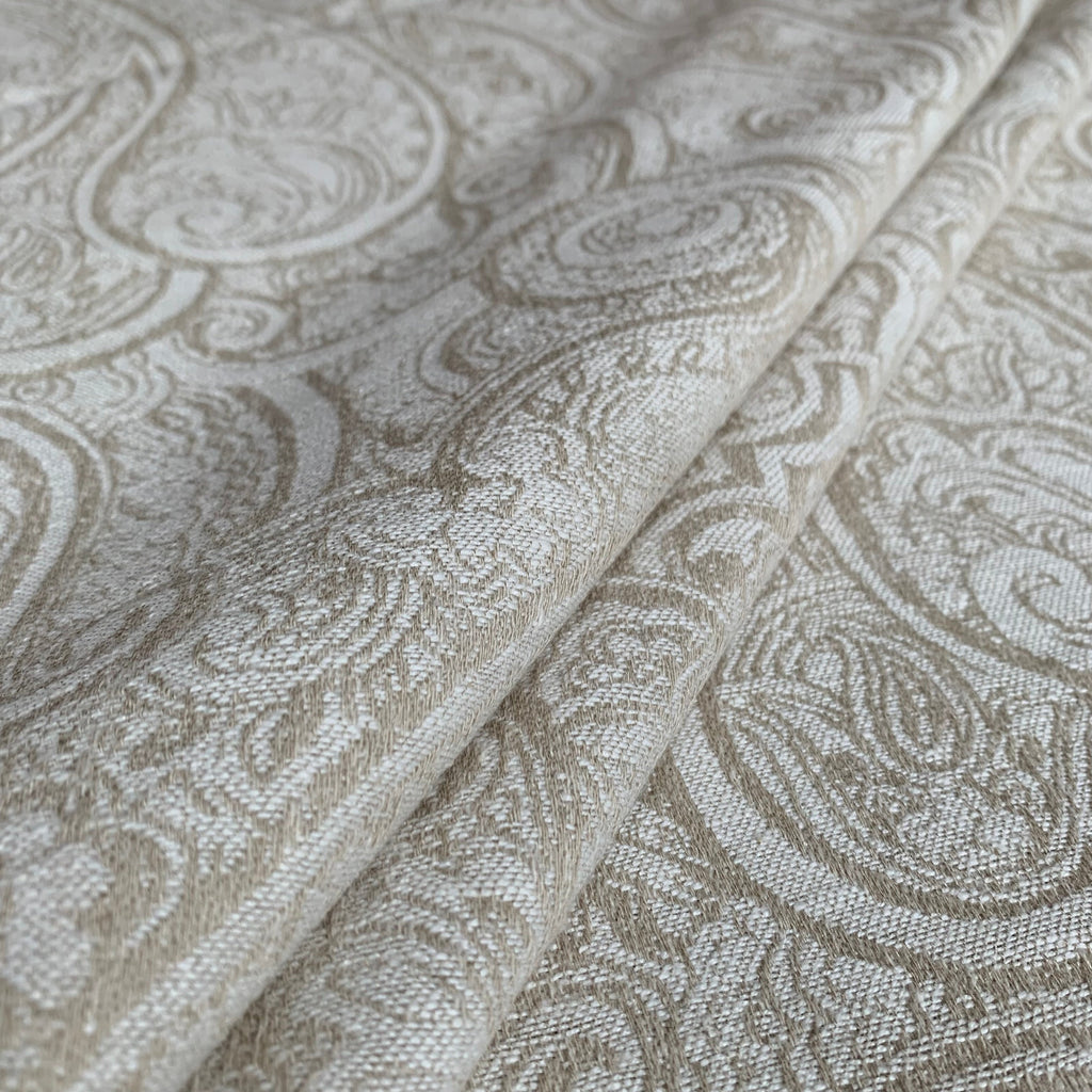 Woven Jacquard Curtain Fabric iLiv 3.8 Metres Etta Ivory Upholstery Cushion2