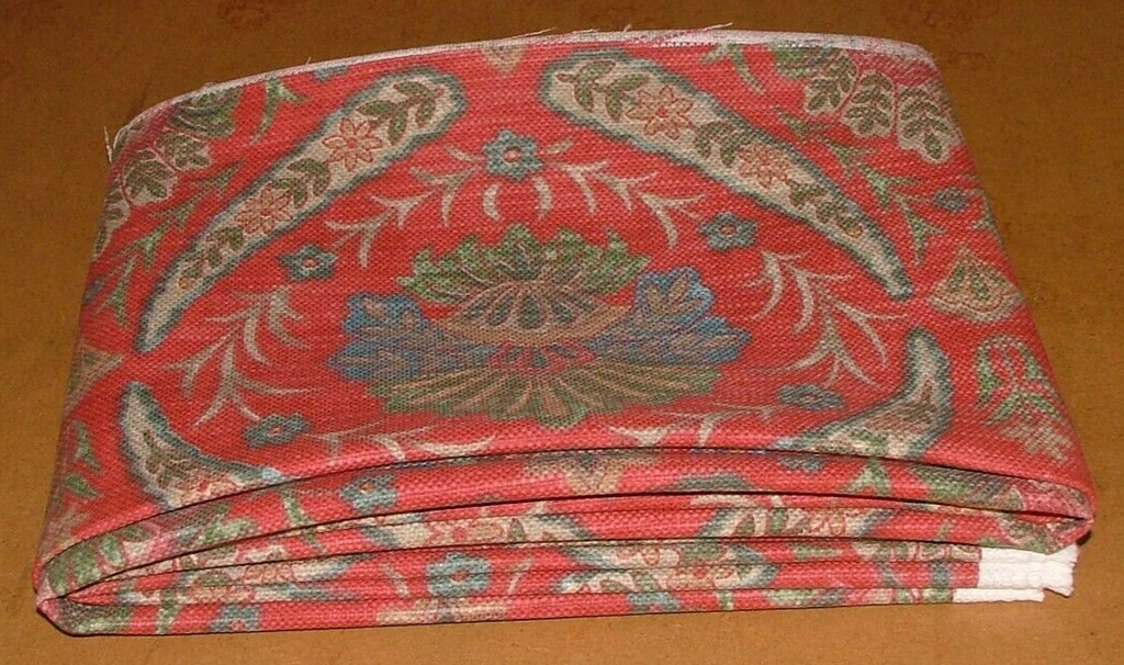 2.2 Metres iLiv Lucerne Poppy Thick Linen Blend Fabric Cushion Upholstery