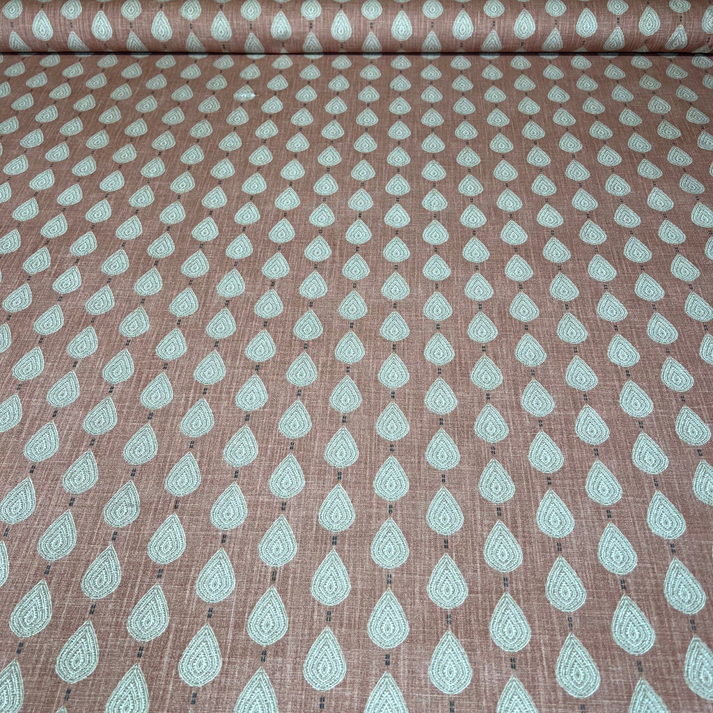 1.2 Metres iLiv Indo Pimento Batik Leaf Fabric Curtain Cushion Upholstery7