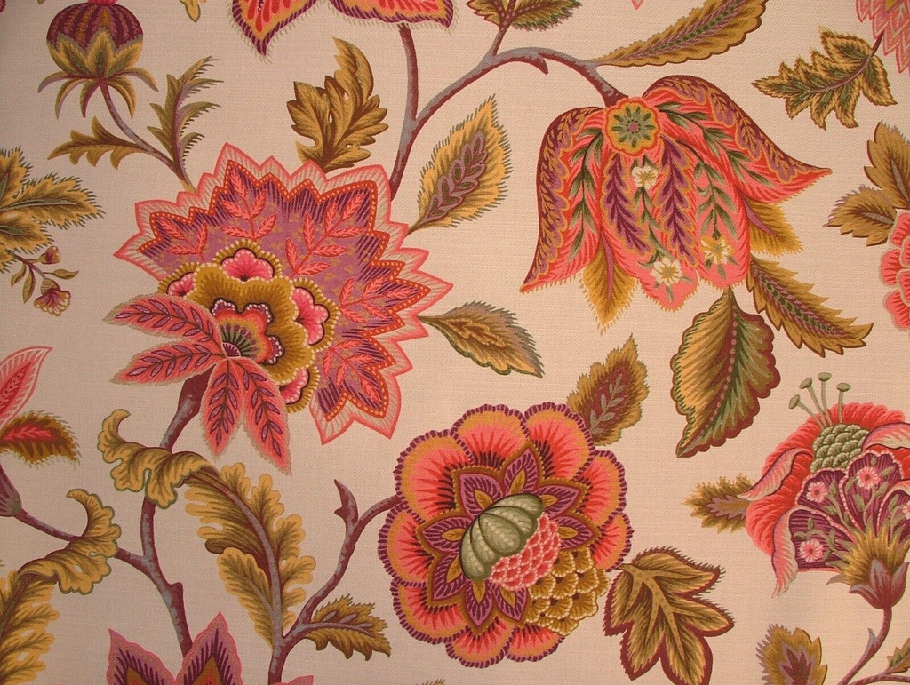 1.5 Metres iLiv Sarita Cerise Woven Cotton Fabric Cushion Curtain Upholstery