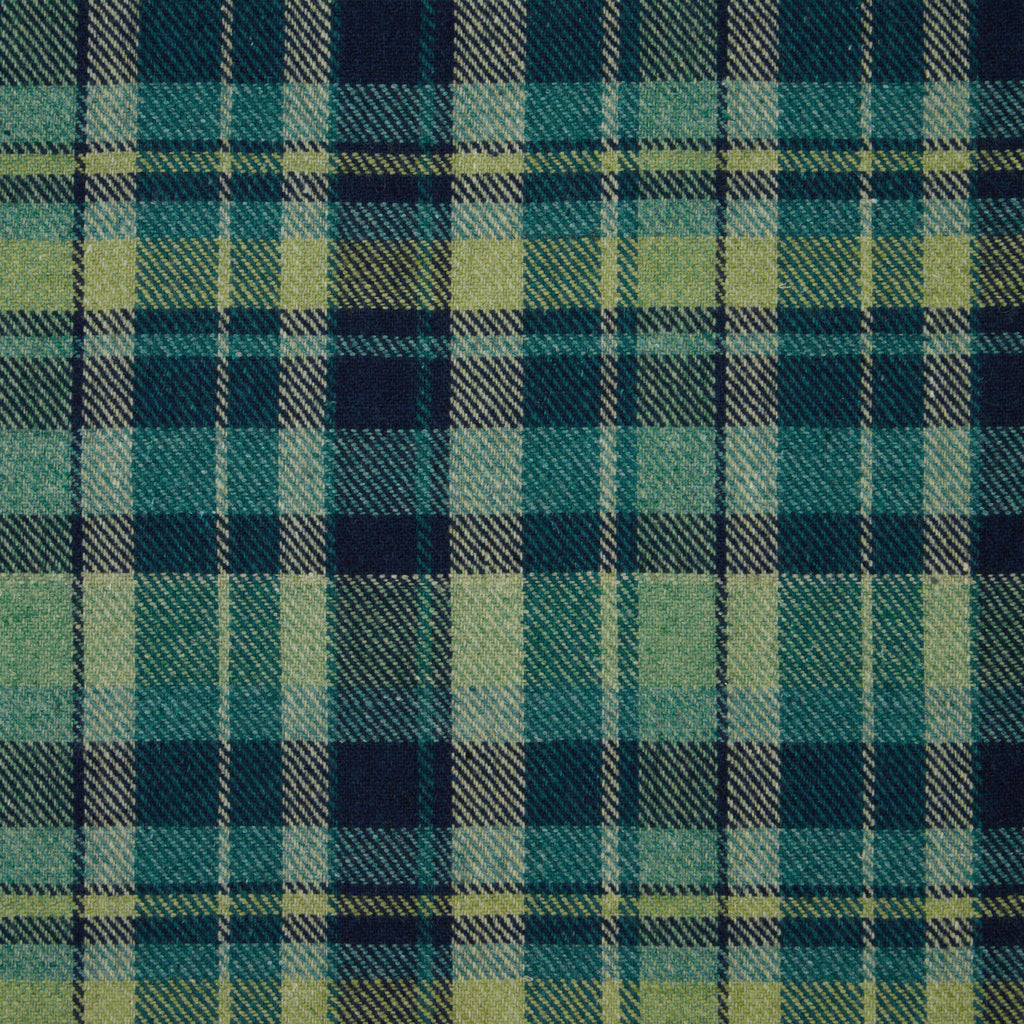 1.4 Metres Courchevel Ocean Wool Blend Tartan Upholstery Curtain Cushion Fabric