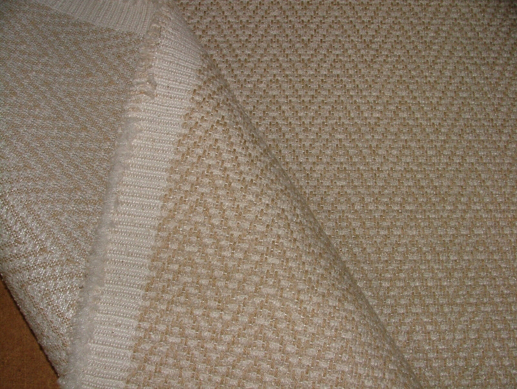 1 Metre iLiv Summit Cream Woven Jacquard Fabric Cushion Curtain Upholstery