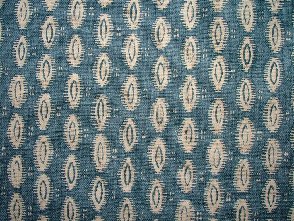 4.6 Metres iLiv Maala Petrol Blue Woven Cotton Fabric Cushion Curtain Upholstery