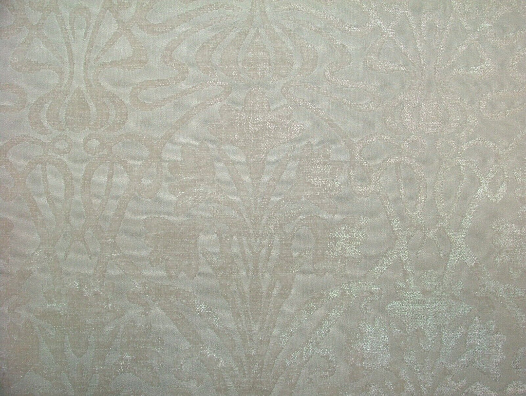 10 Metres Art Nouveau Ivory Chenille Fabric Curtain Upholstery Cushion Multi Use