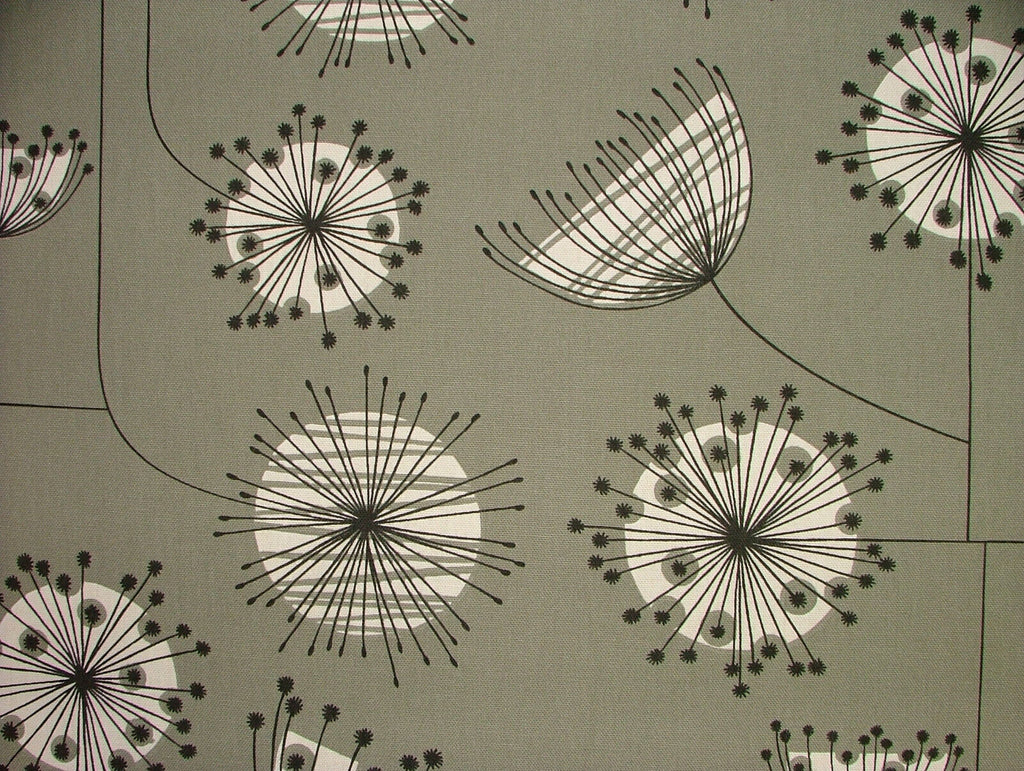 MissPrint Dandelion Mobile French Grey Scandi Curtain Upholstery Cushion Fabric