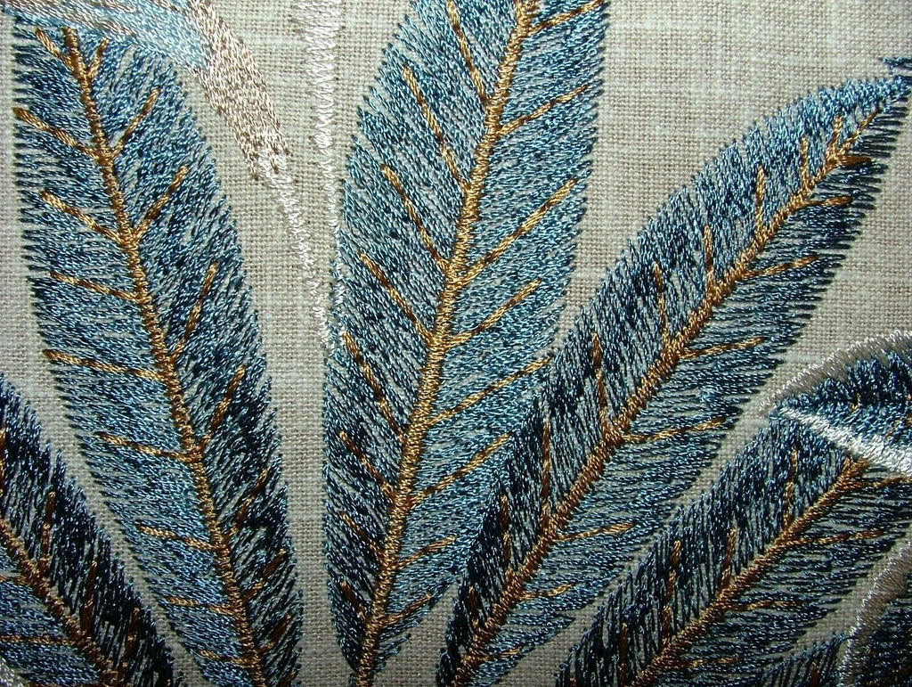 Tropical Forest Tiger Lagoon Embroidered  Fabric Curtain Upholstery Cushion