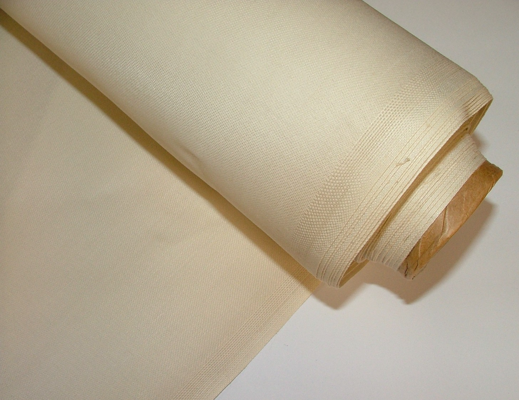 Cream Curtain Lining Fabric Finesse Lux  PolyCotton Plain Washable 55 Metres0
