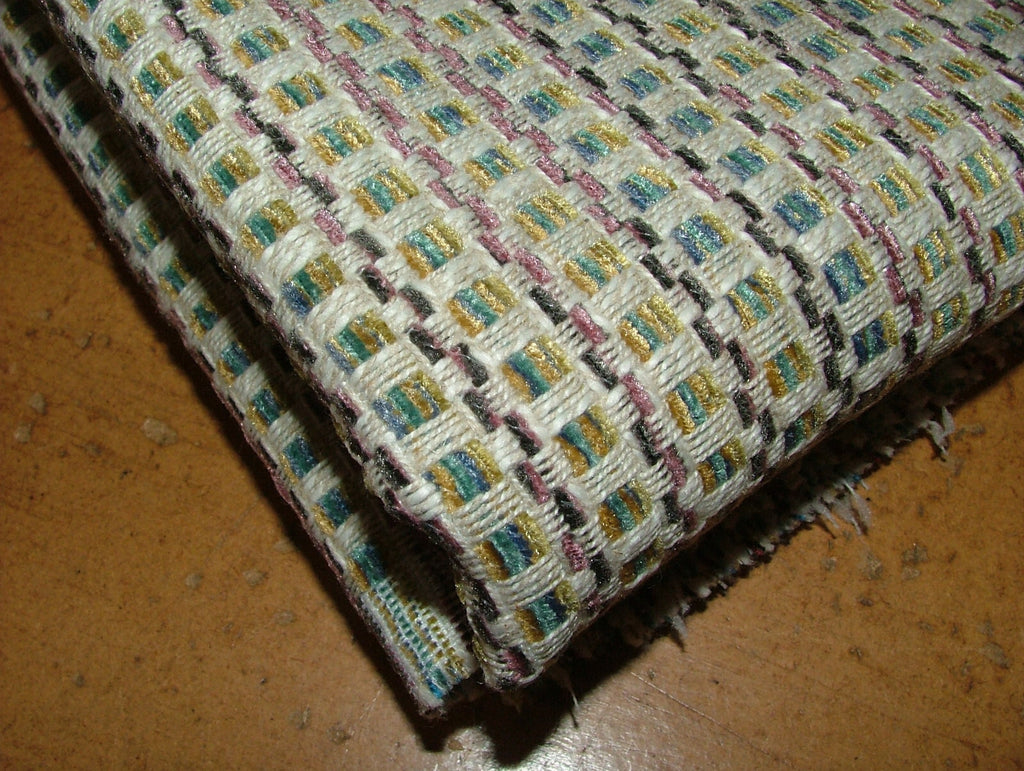 iLiv Woven Curtain Fabric 3.6 Metres Alvana Juniper Textured Cushion Upholstery9