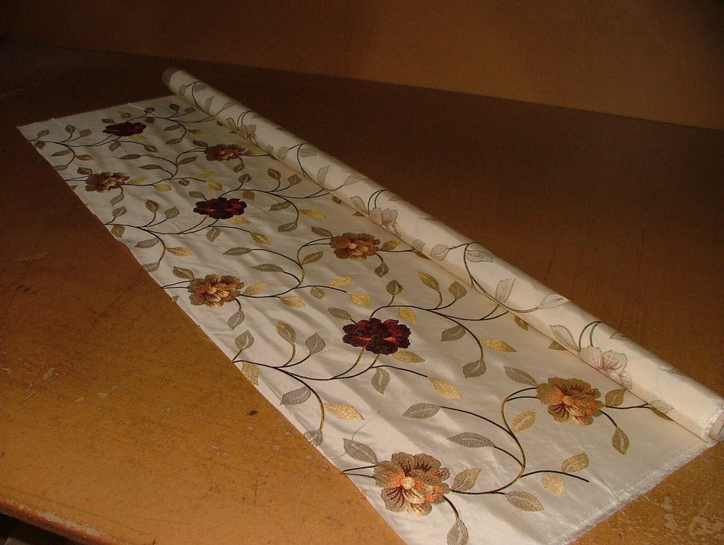 1.9m Prestigious Textiles Petal Ruby Faux Silk Fabric Upholstery Cushion Curtain1