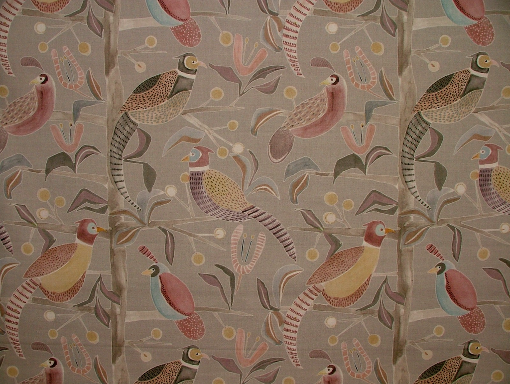 Voyage Maison Cotton Fabric Upholstery Cushion Curtain LOSSIE GRANITE  15 Metres2