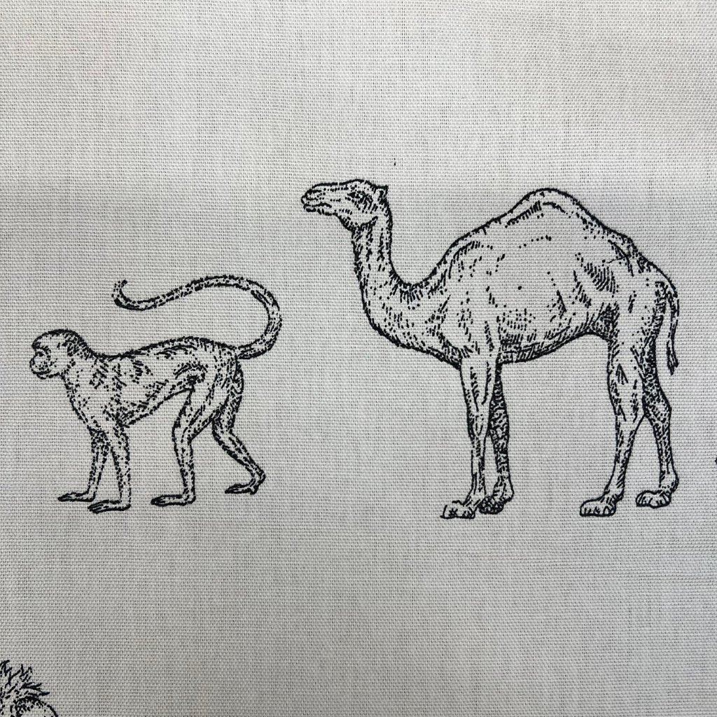 3.2m iLiv Prairie Animals Anthracite Cotton Fabric Cushion Curtain Upholstery6