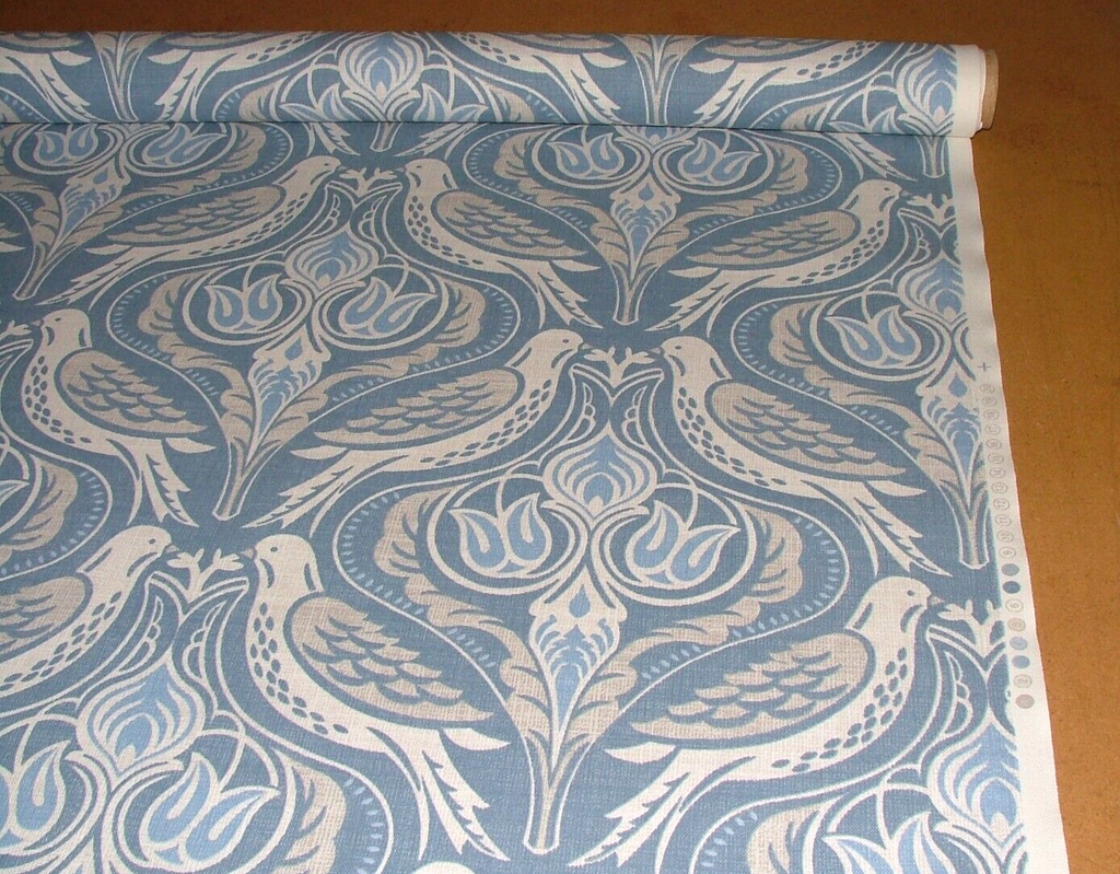 2.3 Metres iLiv Dawn Chorus Dusk Cotton Fabric Cushion Curtain Upholstery