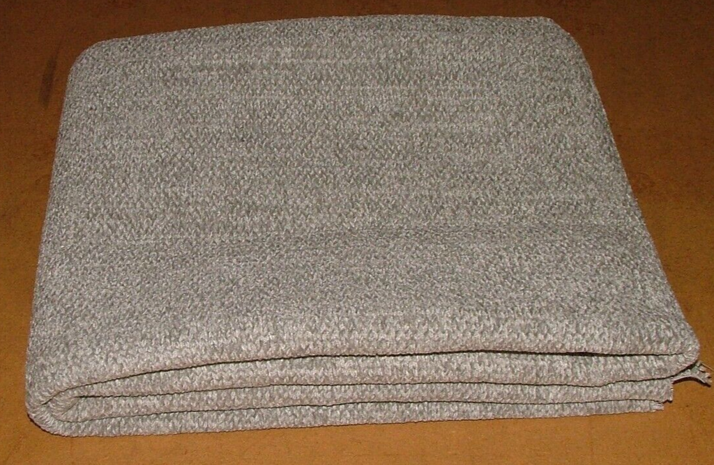 92cms Zinc Romo Topanga Silver Grey Chenille Knit Fabric Upholstery RRP £161.00