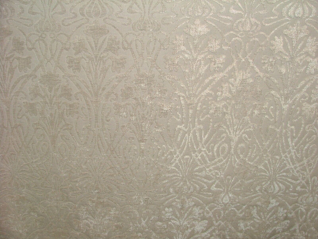 Art Nouveau Ivory Thick Chenille Fabric Curtain Upholstery Cushion Roman Blinds