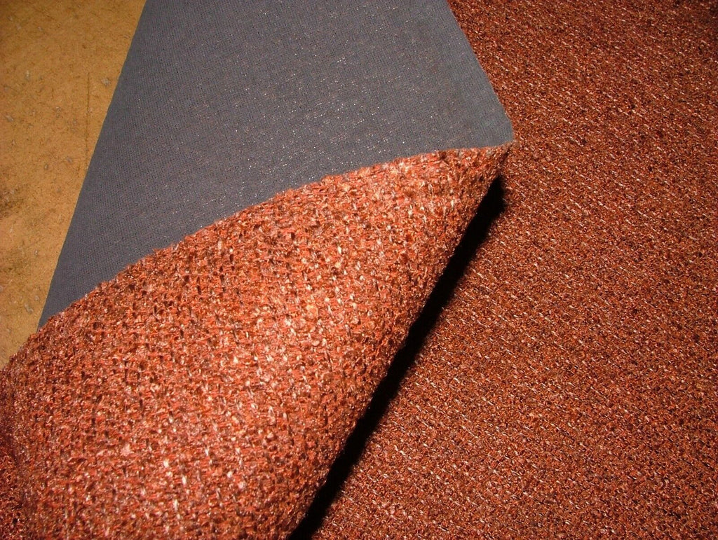 3.7 Metres iLiv Burnt Paprika Boucle Flame Retardant Fabric Upholstery Cushion