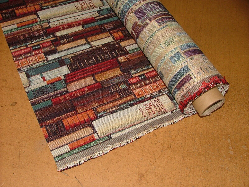 Library Books Tapestry Fabric Curtain Upholstery Cushion Blanket Throws Use