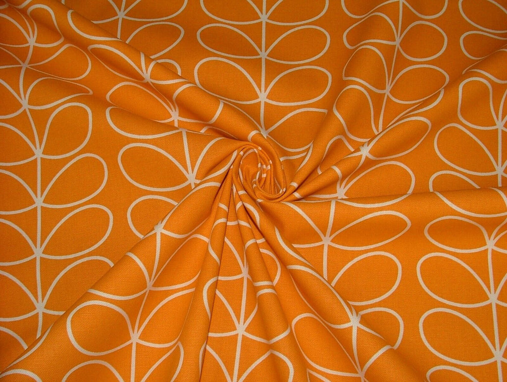 Orla Kiely Linear Stem Papaya Cotton Curtain Upholstery Cushion Craft Fabric