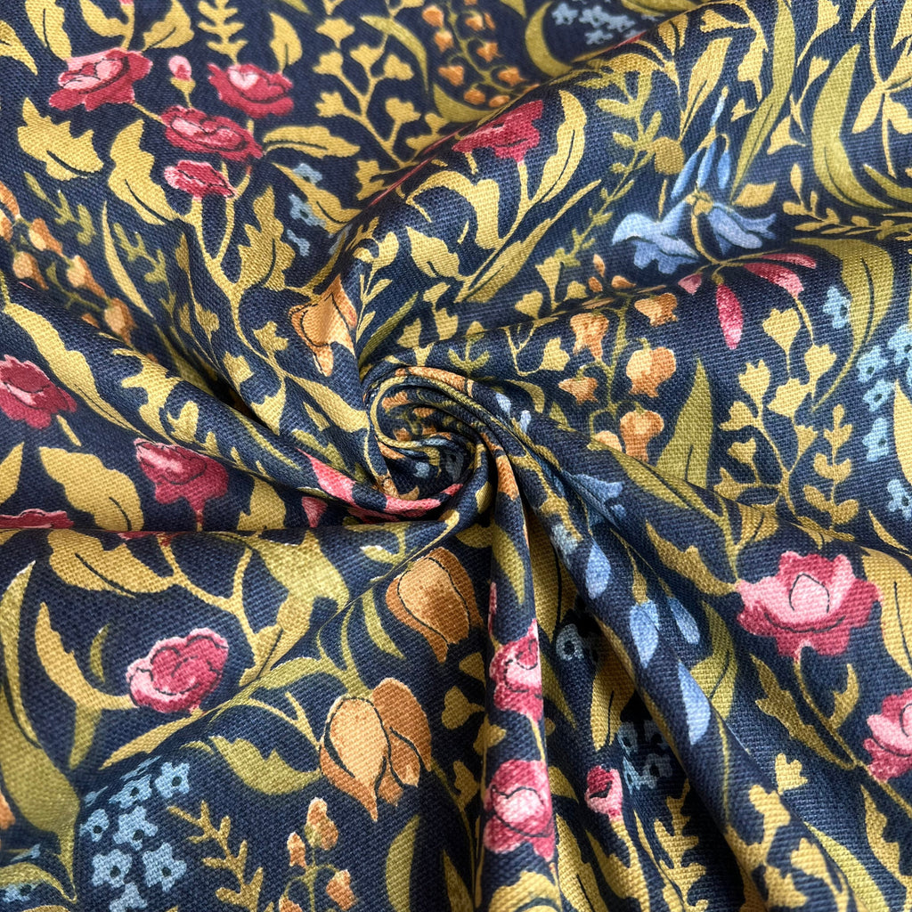 1.1 Metres Kelmscott Jewel Woven Cotton Fabric Cushion Curtain Upholstery12