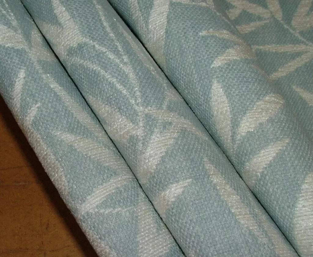 14 Metres Laura Ashley Willow Leaf Chenille Sea Spray Fabric Curtain Upholstery6