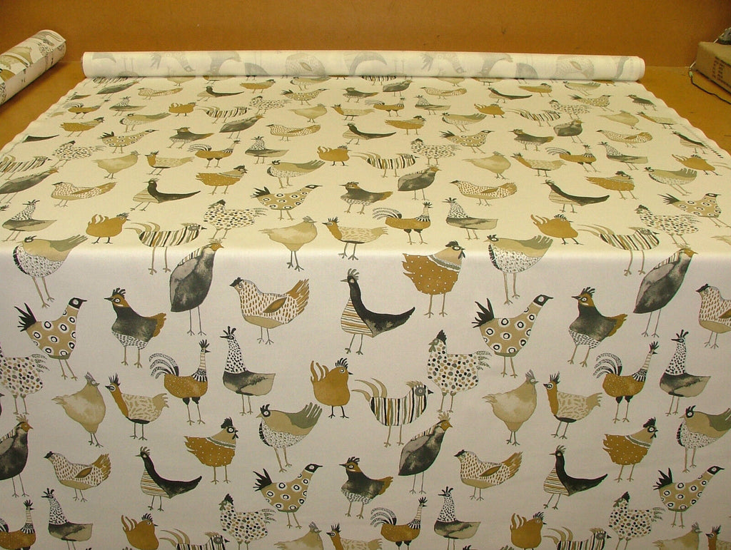 Prestigious Textiles Harriet Hens Fresh Cotton Curtain Blinds Upholstery Fabric