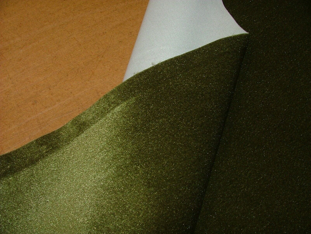 2.2 Metre iLiv Camina Moss Green Velvet Fabric Cushion Curtain Upholstery