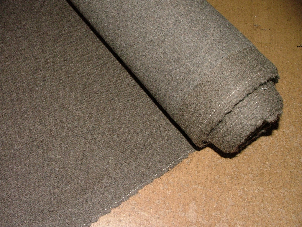 100% Wool Upholstery Fabric Romo Coffee Brown Flame Retardant - 6.2  Metre Roll2