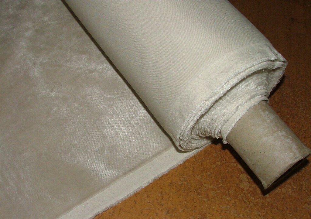 10 Metre Romo Orbit Moonbean Cream Velvet Fabric Curtain Upholstery RRP £1250.00