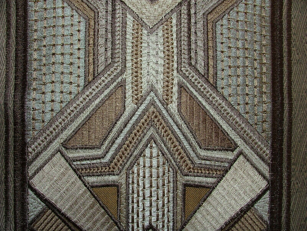 Art Deco Embroidered Gatsby Opal Jacquard Curtain Upholstery Cushion Fabric