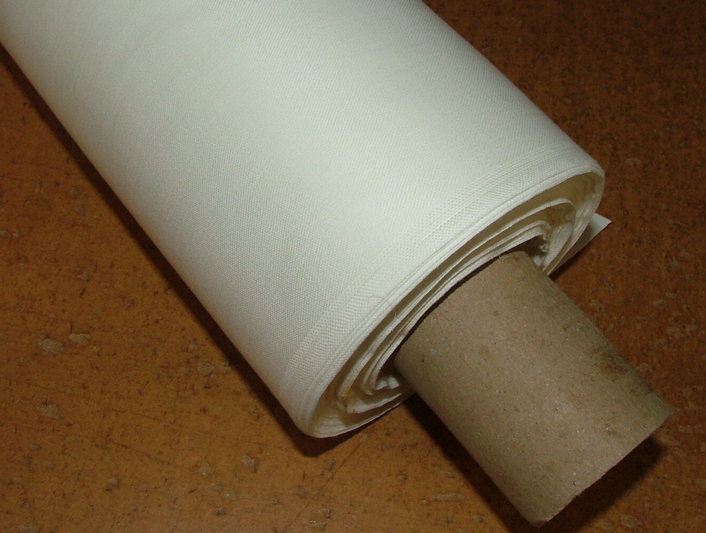 Cotton Curtain Lining Fabric CHALK Solprufe And Washable  - 37 Metres4