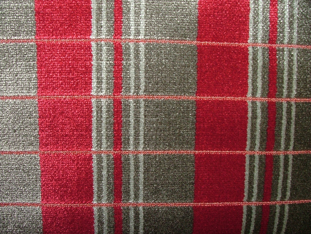 London Underground Upholstery Fabric Southbank Line Ruby RRP £1290.00 - 10 Metre8