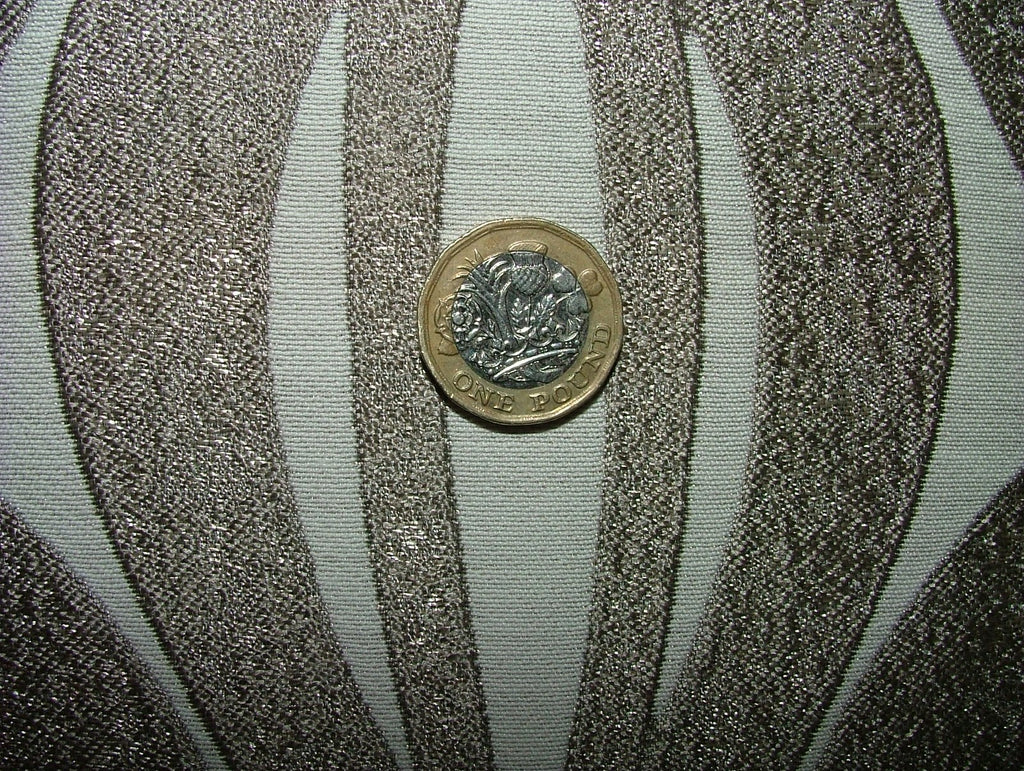 Woven Jacquard Curtain Fabric 20 Metres Geometric Bronze Cushion Soft Furnishing6
