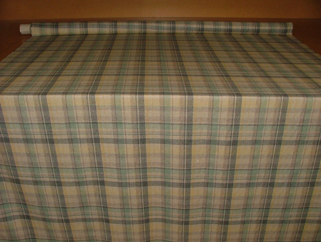 Glacier Highland Wool Blend Tartan Check Upholstery Grade Curtain Cushion Fabric