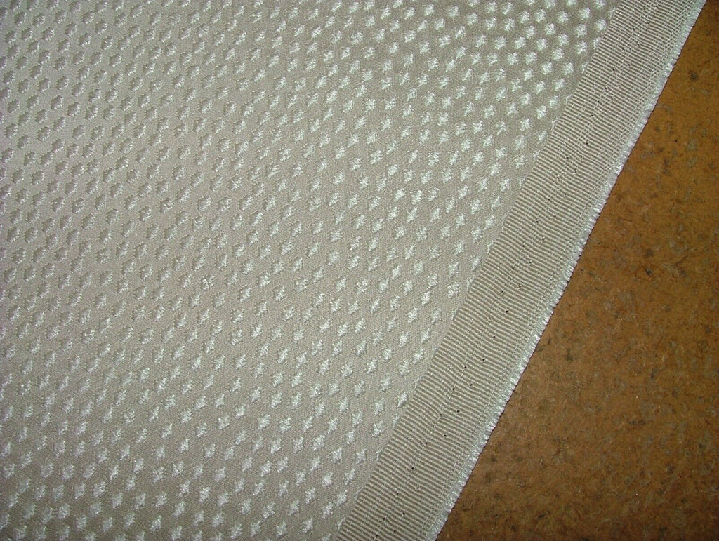 24 Metres Savoy Ivory Jacquard Fabric Curtain Cushion Upholstery RRP £720.00