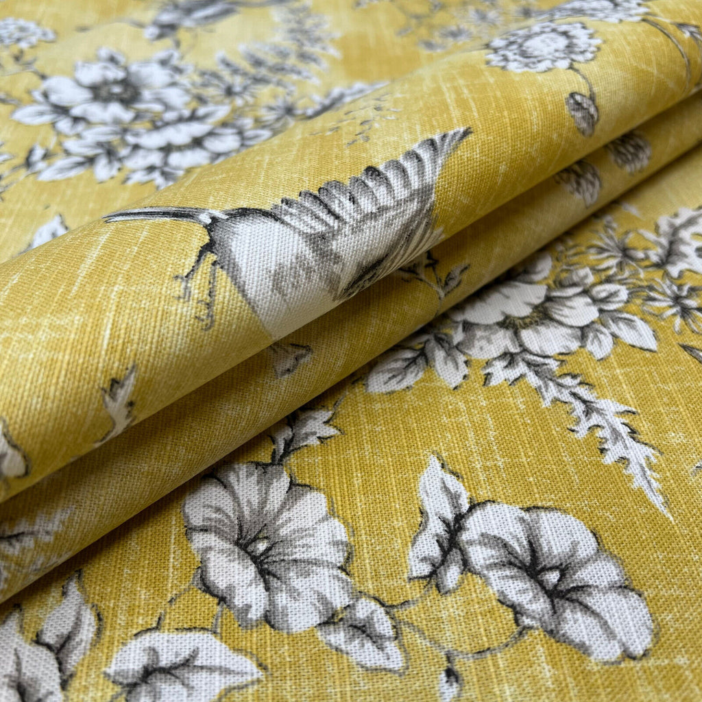 3.2m iLiv Finch Toile Buttercup Cotton Curtain Upholstery Cushion Blind Fabric