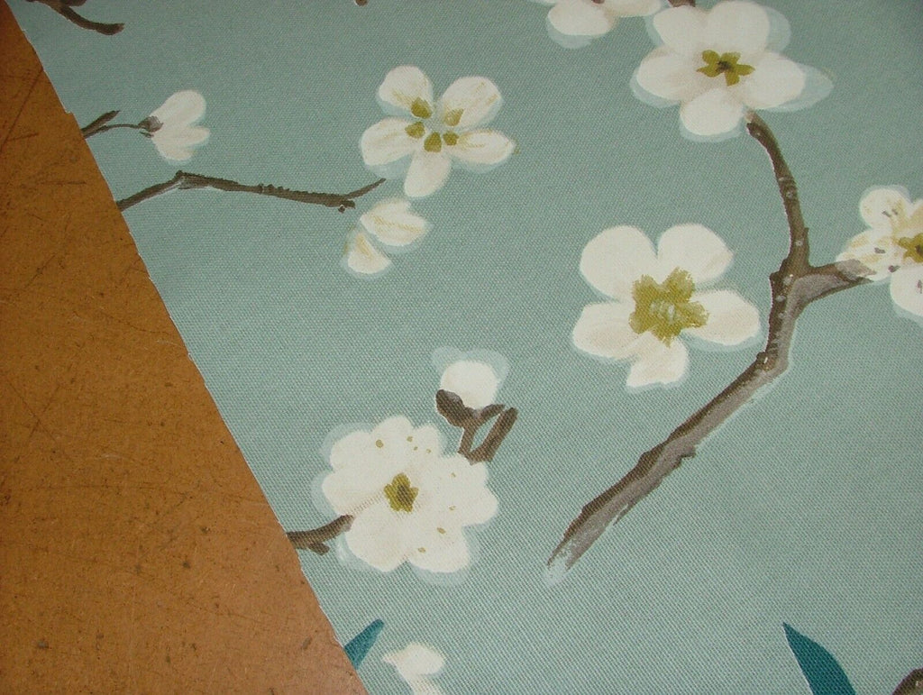 24 Metres Japanese Cherry Blossom Tree Cotton Fabric Curtain Blinds Upholstery