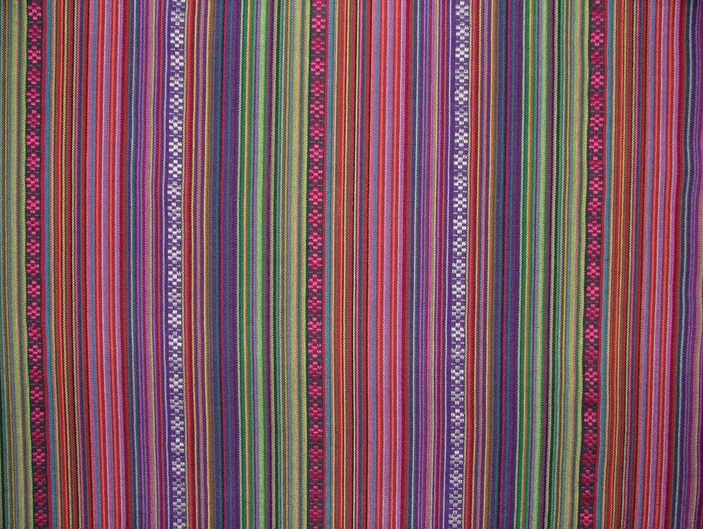 Mexican Tortilla Stripe Woven Jacquard Curtain Upholstery Cushion Blind Fabric