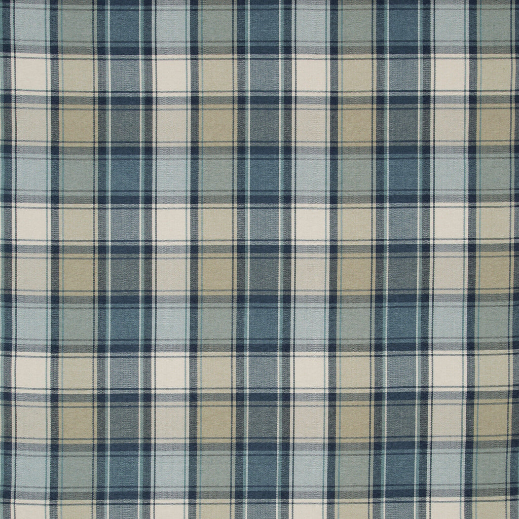 3.2 Metres iLiv Argyle Indigo Tartan Check Fabric Curtain Upholstery Cushion