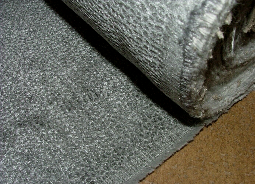 18 Metres Milan Graphite Grey Plush Chenille Fabric Curtain Upholstery Cushion