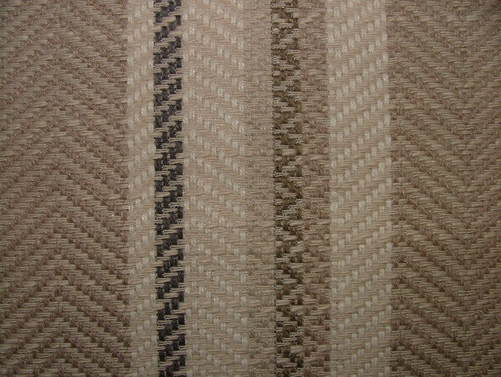 iLiv Thick Woven Curtain Fabric 2.2 Metre Indus Almond Stripe Upholstery Cushion4