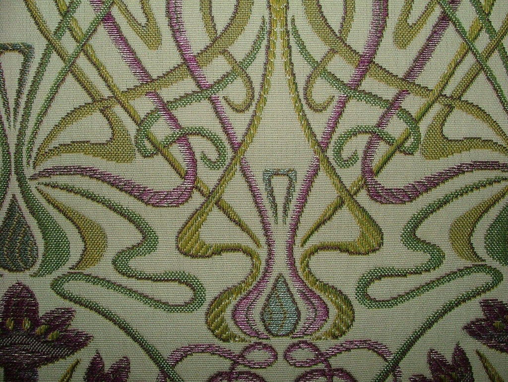 10 Metres Art Nouveau Mulberry Thick Designer Jacquard Curtain Upholstery Fabric