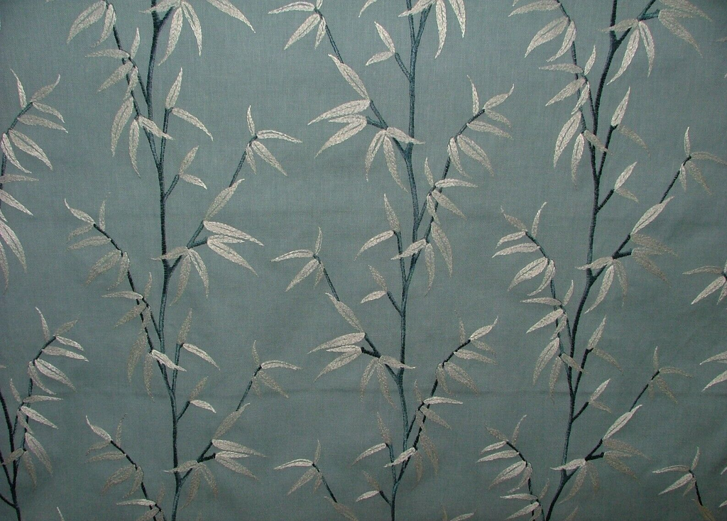 1.2 Metres iLiv Sumi Delft Blue Embroidered Fabric Curtain Upholstery Cushion1