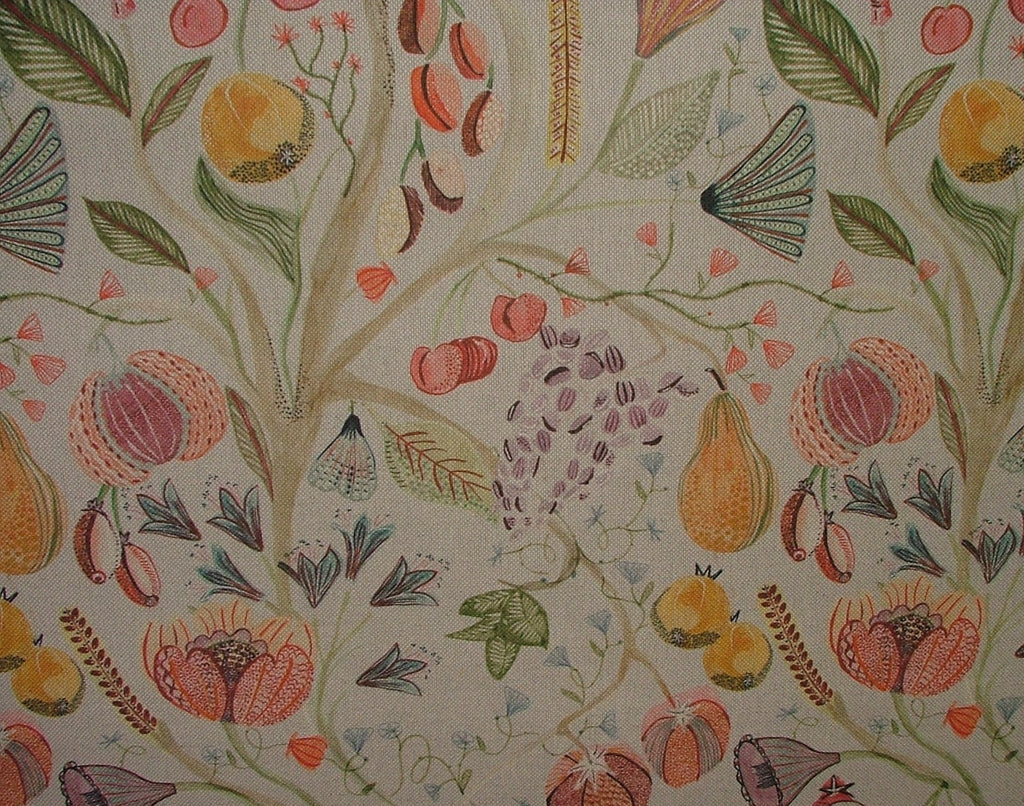 Voyage Maison Curtain Fabric LAAMORA SUMMER Linen Upholstery Cushion 8.3 METRES6