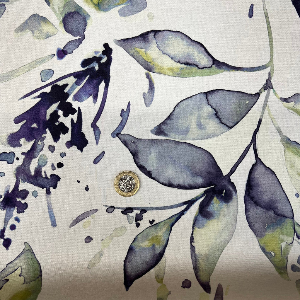 iLiv Cotton Curtain Fabric 5 Metres Andora Iris Cushion Craft Blind Upholstery14