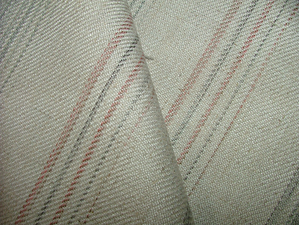 iLiv Woven Curtain Fabric 2.1m Sackville Stripe Blue Mist Cushion Upholstery1