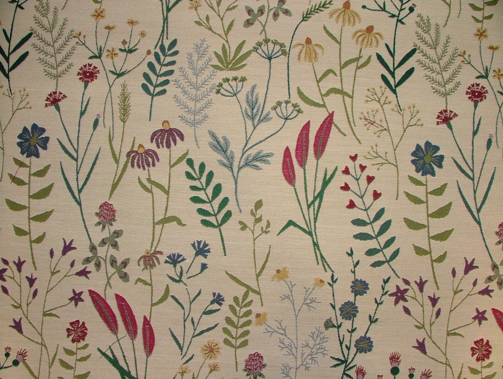 91cms Fryetts Fabric Lamorna Chintz Jacquard Fabric Cushion Upholstery Use0