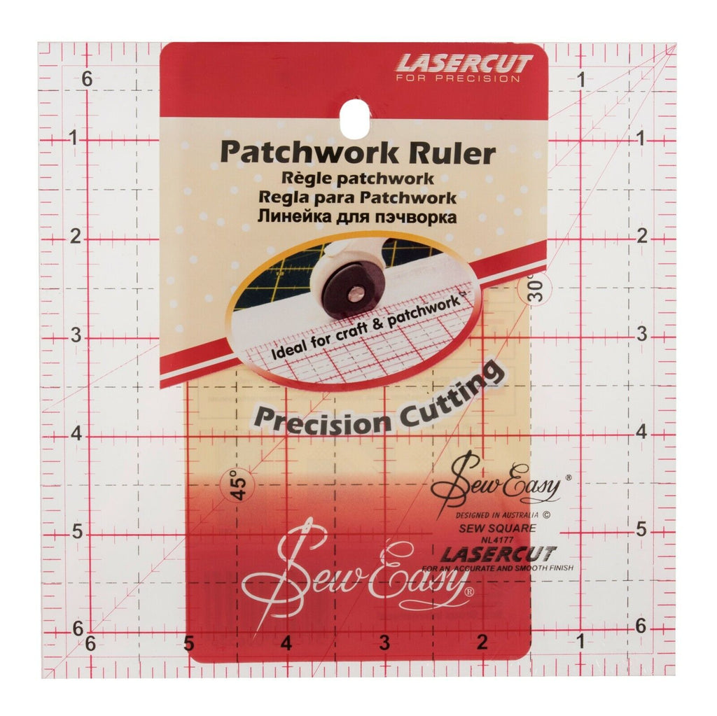 Sew Easy Quilters Craft Patchwork Square / Rectangle Ruler Various Sizes