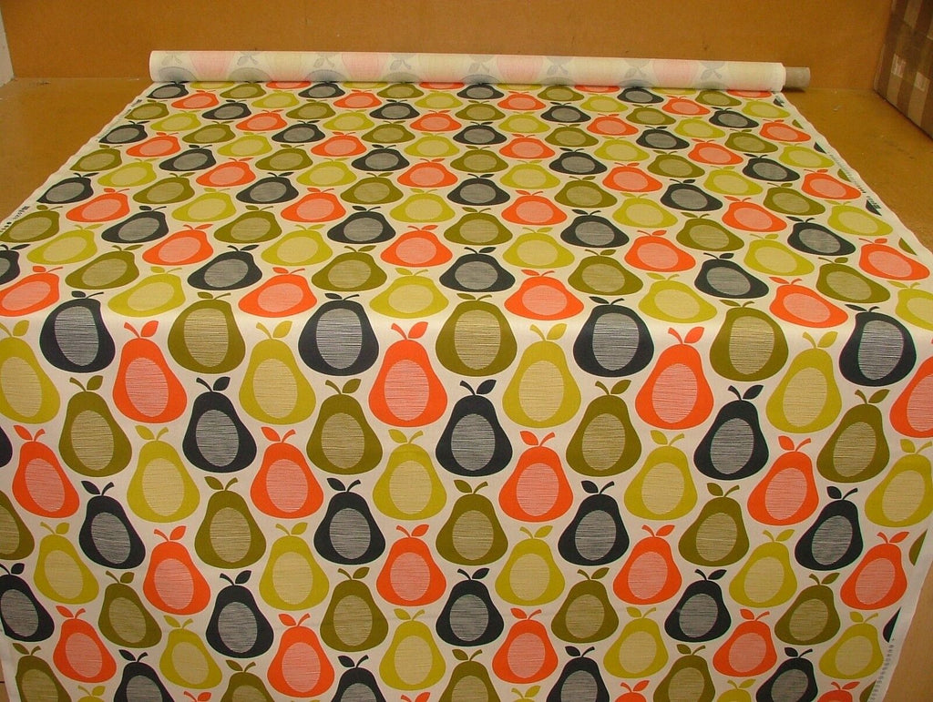 Designer Orla Kiely Scribble Pear Multi Cotton Curtain Upholstery Craft Fabric