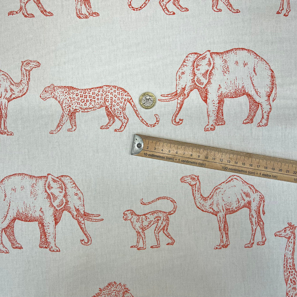 2.7m iLiv Prairie Animals Clementine Cotton Fabric Cushion Curtain Upholstery