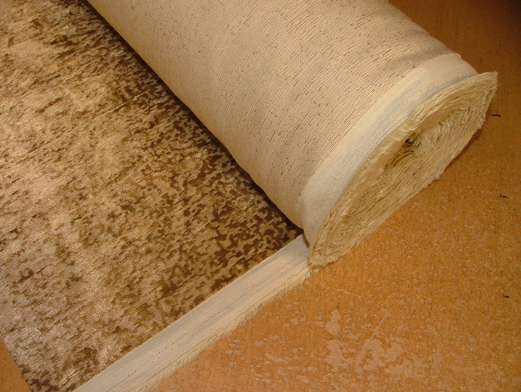 Curtain Fabric Plush Velvet  Lynx Gold Upholstery Cushion 15 Metre Roll1