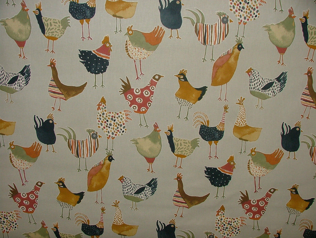 Prestigious Textiles Harriet Hens Fresh Cotton Curtain Blinds Upholstery Fabric